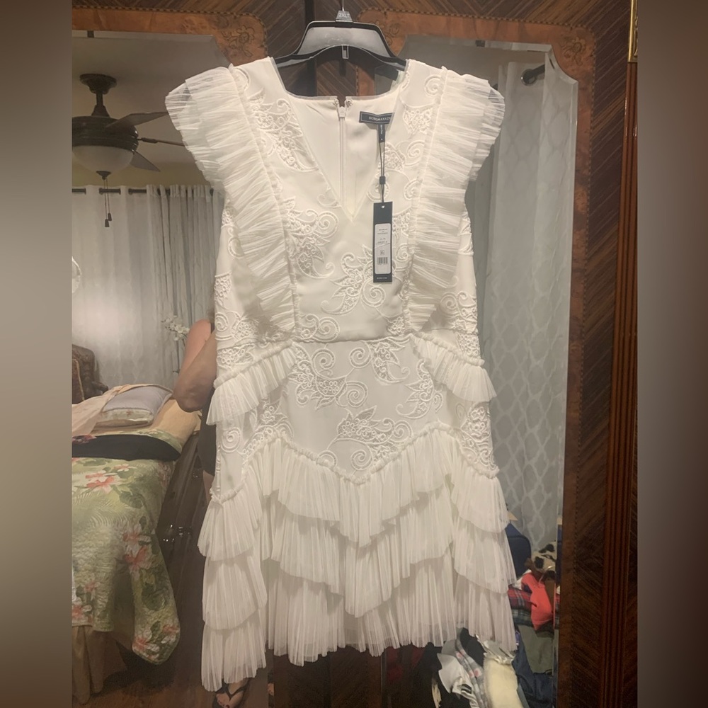 BCBG size 16 white dress